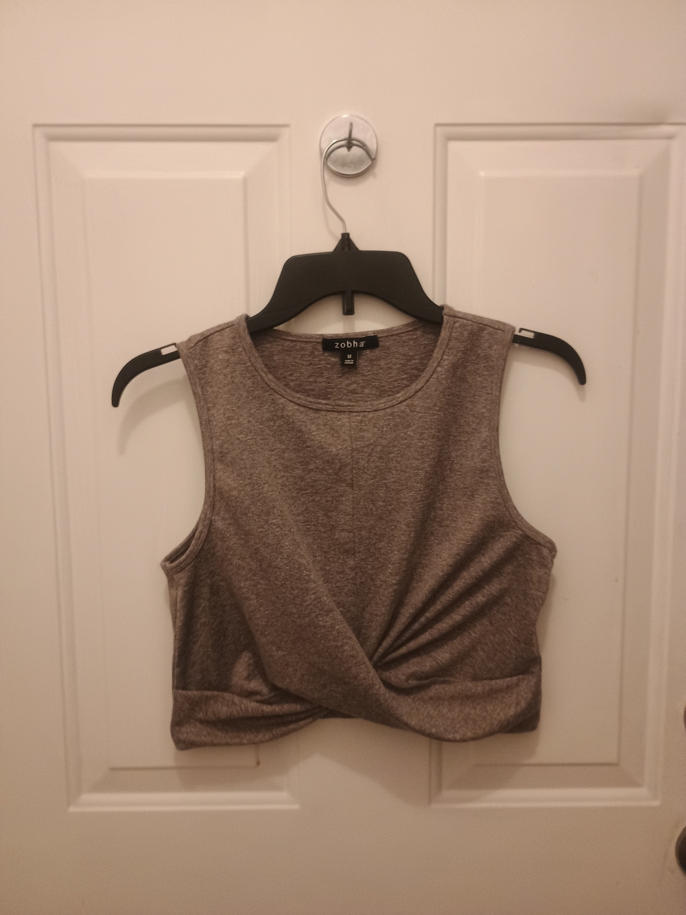 Zobha Workout Tank Top Sleeveless Minimalist Chic Hippie Gray Women medium - Picture 2 of 9